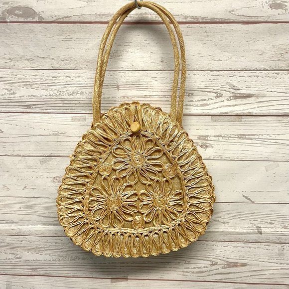 Vintage Straw shoulder bag - Picture 1 of 5